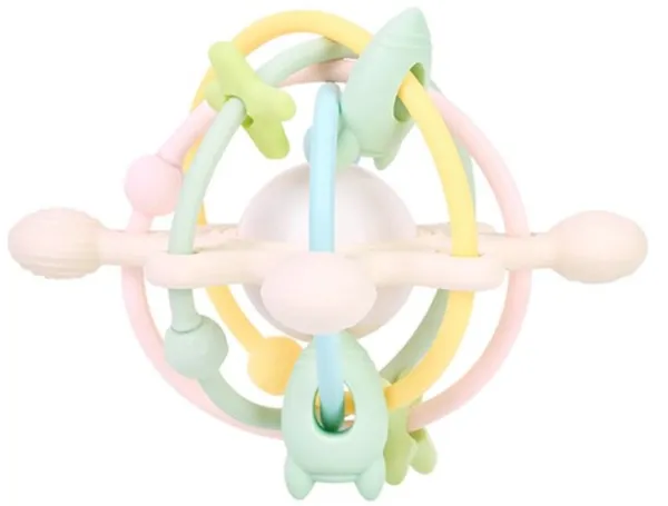 Multi toy silikonilelu helistimellä Pastelli
