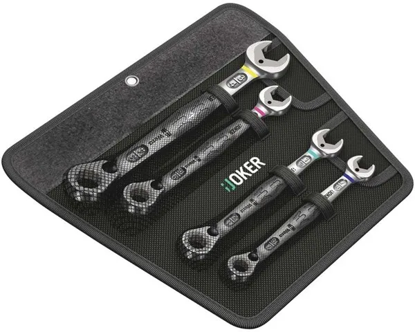 Wera Joker Switch -kiinto- ja lenkkiräikkäavainsarja, tuumamitta, 4 osaa